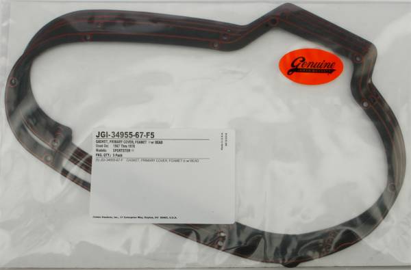 JAMES GASKETS - GASKET PRIMARY COVER FOAM 5/PK 34955-67-F5 - Image 1