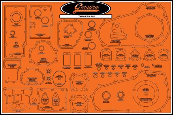 JAMES GASKETS - GASKET DISPLAY BOARD 99000-TC96 - Image 1