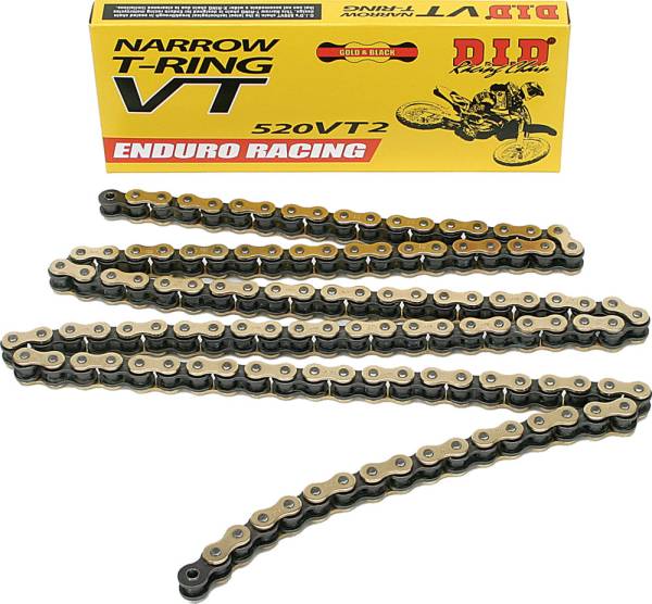 D.I.D - ENDURO RACING 520VT2-116 X-RING CHAIN (GOLD) - Image 1