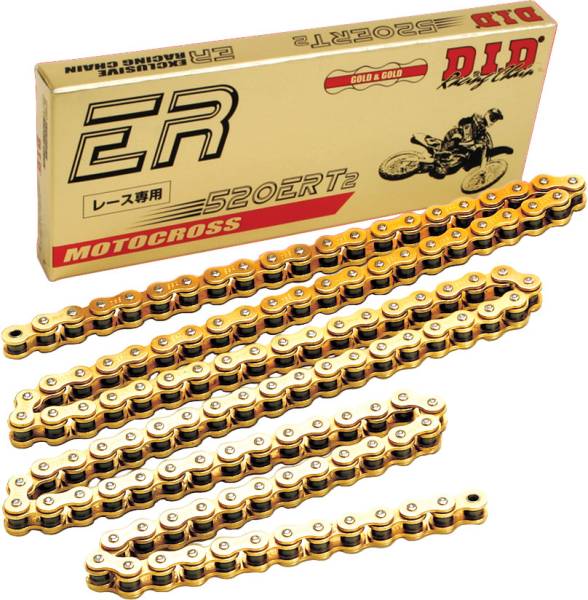 D.I.D - HI-PERFORMANCE 520ERT2-120 RACING CHAIN (GOLD) - Image 1