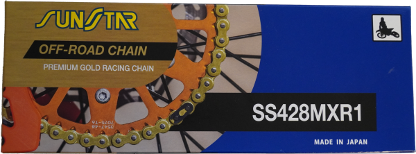 SUNSTAR - CHAIN MXR1 NON-SEALED 428X134 GLD/GLD - Image 1