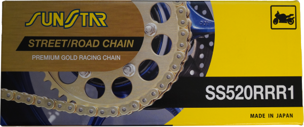 SUNSTAR - CHAIN RRR1 SEALED 520X116 GLD/GLD - Image 1