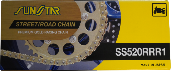 SUNSTAR - CHAIN RRR1 SEALED 520X120 GLD/GLD - Image 1