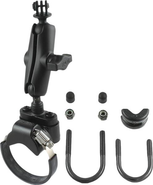 RAM - STRAP CLAMP ROLL BAR MOUNT W/1" BALL GOPRO HERO ADAPTER - Image 1