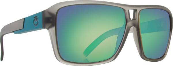 DRAGON - THE JAM SUNGLASSES MATTE GREY W/GREEN ION LENS - Image 1