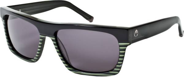 DRAGON - VICEROY SUNGLASSES BLACK GREEN STRIPE W/GREY LENS - Image 1