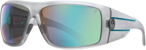 DRAGON - SHIELD SUNGLASSES MATTE GREY W/GREEN ION LENS - Image 1