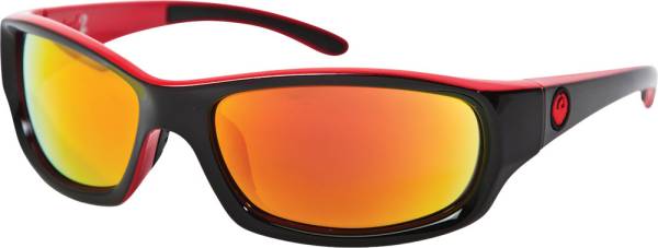 DRAGON - CHROME 2 SUNGLASSES JET W/RED ION LENS - Image 1