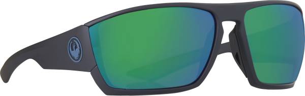 DRAGON - CUTBACK SUNGLASSES MATTE BLACK H2O W/GREEN ION POLAR LENS - Image 1