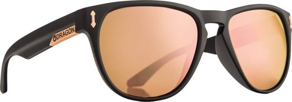 DRAGON - MARQUIS SUNGLASSES MATTE BLACK W/ROSE GOLD LENS - Image 1