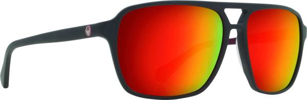 DRAGON - PASSPORT SUNGLASSES MATTE MAGNET GREY W/RED ION LENS - Image 1