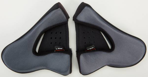 GMAX - GM-44 CHEEK PADS 15MM GREY XL - Image 1