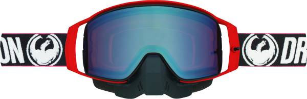 DRAGON - NFX2 SNOW GOGGLE FACTORY W/LUM FLASH BLUE ION + DARK SMOKE LE - Image 1