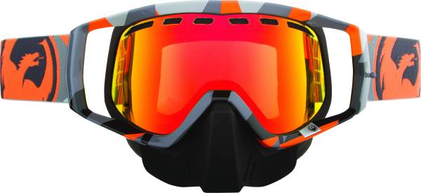 DRAGON - VENDETTA SNOW GOGGLE FLAIR W/RED ION LENS - Image 1