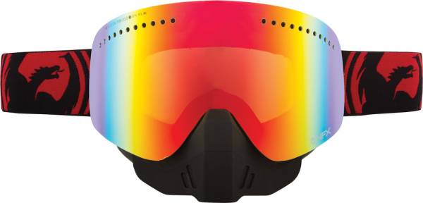 DRAGON - NFX SNOW GOGGLE JET RED SPLIT W/RED ION LENS - Image 1