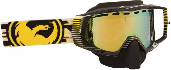 DRAGON - VENDETTA GOGGLE NERVE YELLOW W/GOLD ION. LENS - Image 1