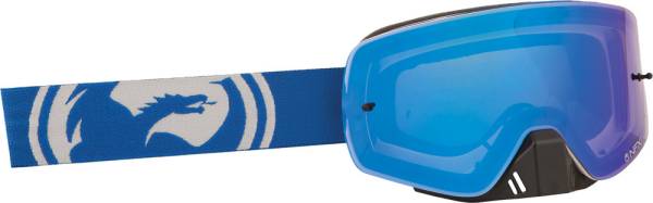 DRAGON - NFXS GOGGLE BLUE-WHITE SPLIT W/BLUE STEEL ION LENS - Image 1