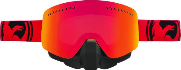 DRAGON - NFXS SNOW GOGGLE RED/BLACK SPLIT W/RED ION LENS - Image 1