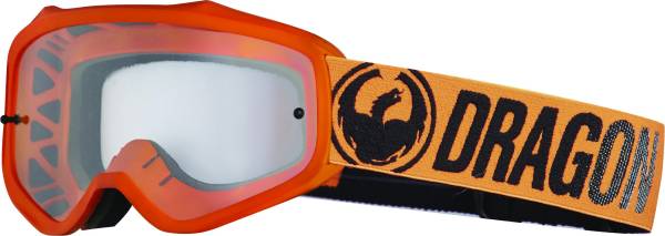 DRAGON - MXV BREAK GOGGLE ORANGE W/CLEAR LENS - Image 1