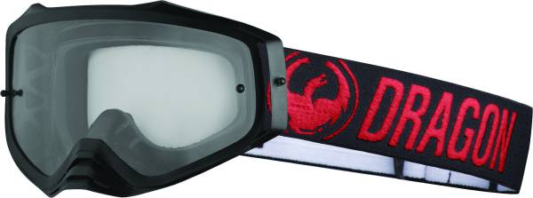 DRAGON - MXV PLUS GOGGLE RED W/CLEAR LENS - Image 1