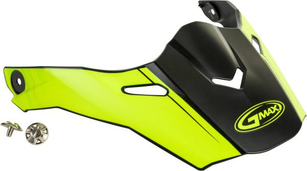 GMAX - VISOR W/SCREWS RALEY MATTE BLACK/HI-VIS AT-21 - Image 1