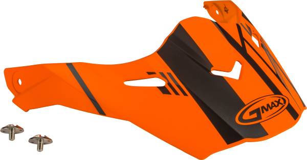 GMAX - VISOR W/SCREWS EPIC MATTE NEON ORANGE/BLACK AT-21S - Image 1