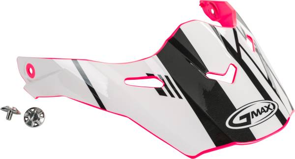 GMAX - VISOR W/SCREWS EPIC PINK/WHITE/BLACK AT-21S/Y - Image 1