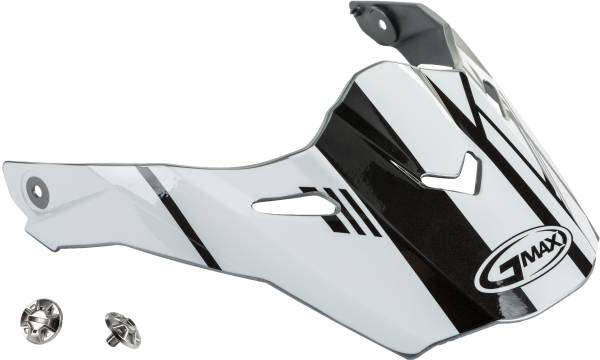 GMAX - VISOR W/SCREWS EPIC SILVER/WHITE/BLACK AT-21S - Image 1