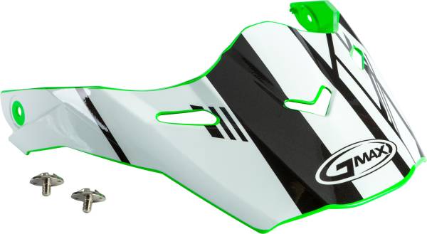 GMAX - VISOR W/SCREWS EPIC GREEN/WHITE/BLACK AT-21S - Image 1