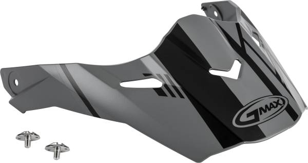 GMAX - VISOR W/SCREWS EPIC MATTE GREY/BLACK AT-21S/Y - Image 1