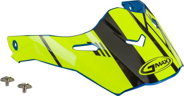 GMAX - VISOR W/SCREWS EPIC BLUE/HI-VIS/BLACK AT-21S/Y - Image 1