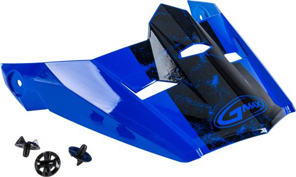 GMAX - VISOR W/SCREWS DOMINANT MX-46 BLUE/BLACK/WHITE XS-SM - Image 1