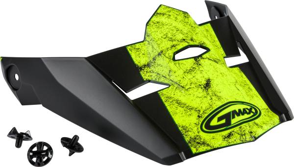 GMAX - VISOR W/SCREWS DOMINANT MX-46 MATTE BLACK/HI-VIS XS-SM - Image 1