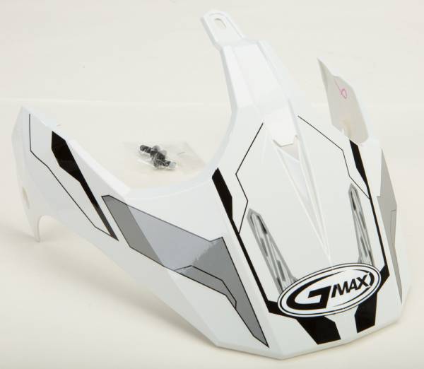 GMAX - VISOR WHITE/SILVER W/SCREWS GM-11 EDGE PRE 2015 - Image 1