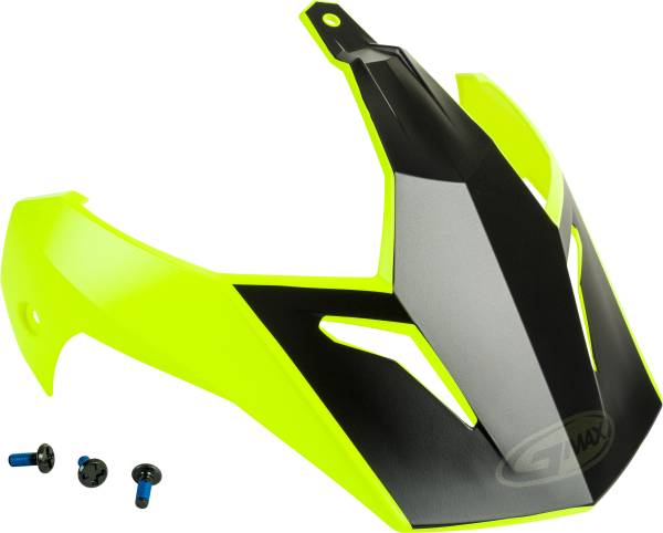 GMAX - VISOR W/SCREWS SCUD MATTE HI-VIS/BLACK GM-11 - Image 1