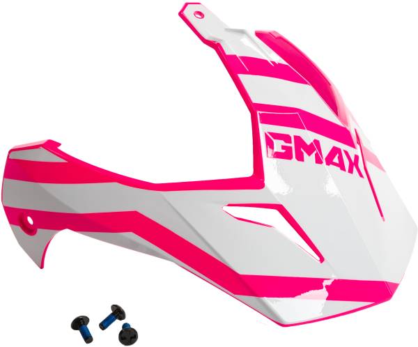 GMAX - VISOR W/SCREWS TRAPPER PINK/WHITE/GREY GM-11S - Image 1