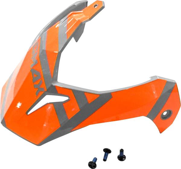 GMAX - VISOR W/SCREWS TRAPPER GREY/ORANGE GM-11S - Image 1