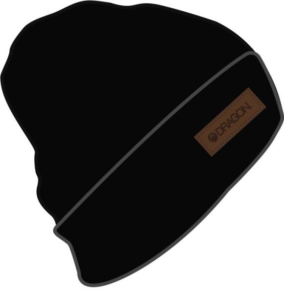 DRAGON - BASIC CUFF BEANIE BLACK - Image 1