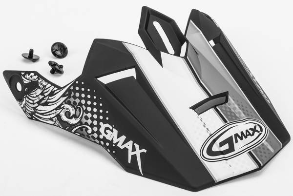 GMAX - VISOR GM76X CONVICTION FLAT BLACK/SILVER - Image 1