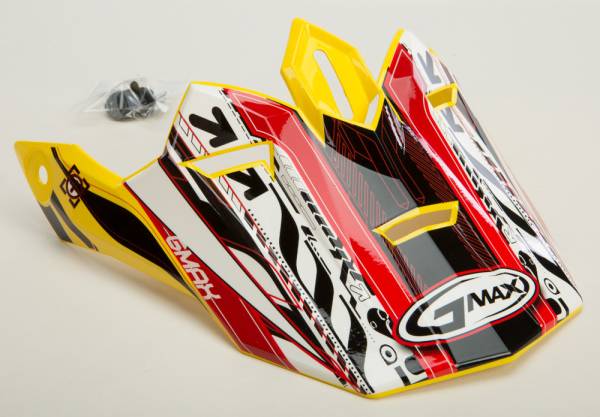 GMAX - VISOR GM76X XENOTRON WHITE/RED/YELLOW - Image 1