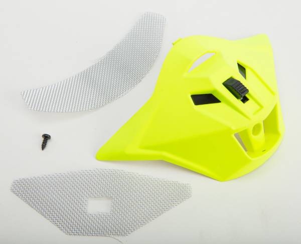 GMAX - MOUTH VENT MATTE HI-VIS YELLOW W/SCREWS/SCREEN GM-11 - Image 1