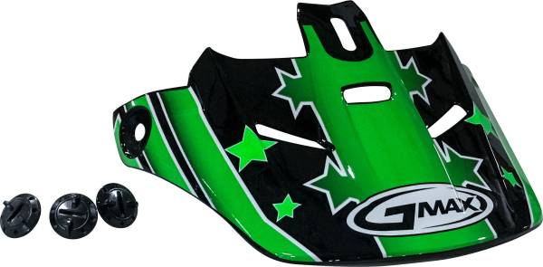 GMAX - VISOR GM46Y-2 S/STAR BLACK/GRE TC-3 - Image 1