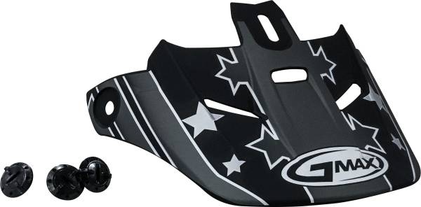 GMAX - VISOR GM46Y-2 S/STAR BLACK/SIL TC17 - Image 1