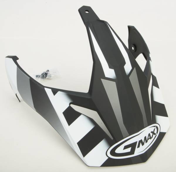 GMAX - VISOR W/SCREWS TREKKA GM-11 MATTE BLACK/WHITE - Image 1