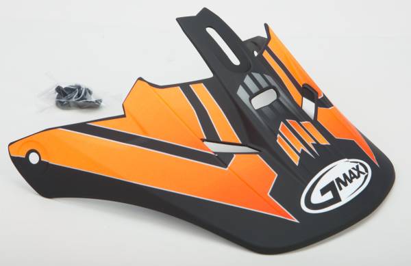 GMAX - VISOR W/SCREWS RACE GM-46.2 BLACK/HI-VIS ORANGE XS-SM - Image 1