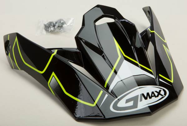 GMAX - VISOR W/SCREWS STEP MX-86 HI-VIS YELLOW - Image 1