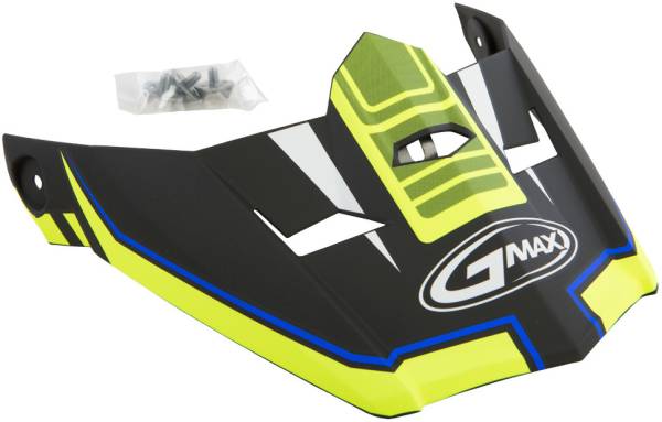 GMAX - VISOR MX46 UNCLE NEON ORA/HI-VIS/BLUE XS-SM TC24 - Image 1