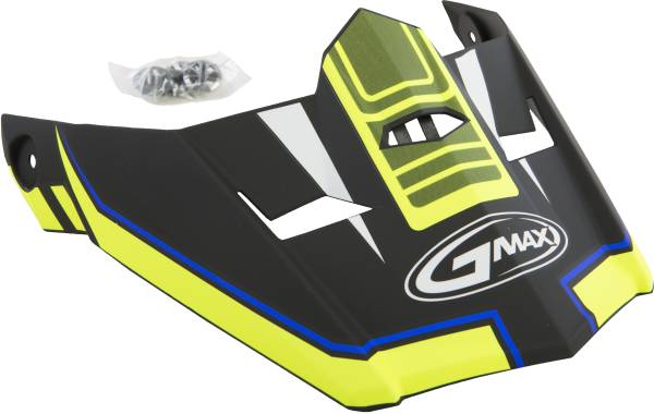 GMAX - VISOR MX46 UNCLE NEON ORA/HI-VIS/BLUE MD-3X TC24 - Image 1