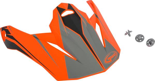 GMAX - VISOR W/SCREWS REVOKE MX-86 MATTE ORANGE/BLACK - Image 1