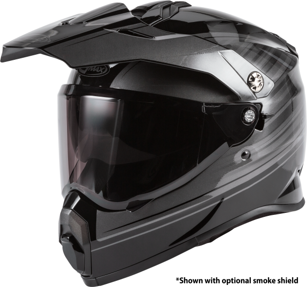 GMAX - AT-21 ADVENTURE RALEY HELMET BLACK/GREY XS - Image 1